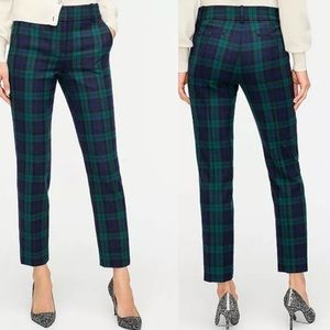 J crew Black watch Plaid Martie Pants